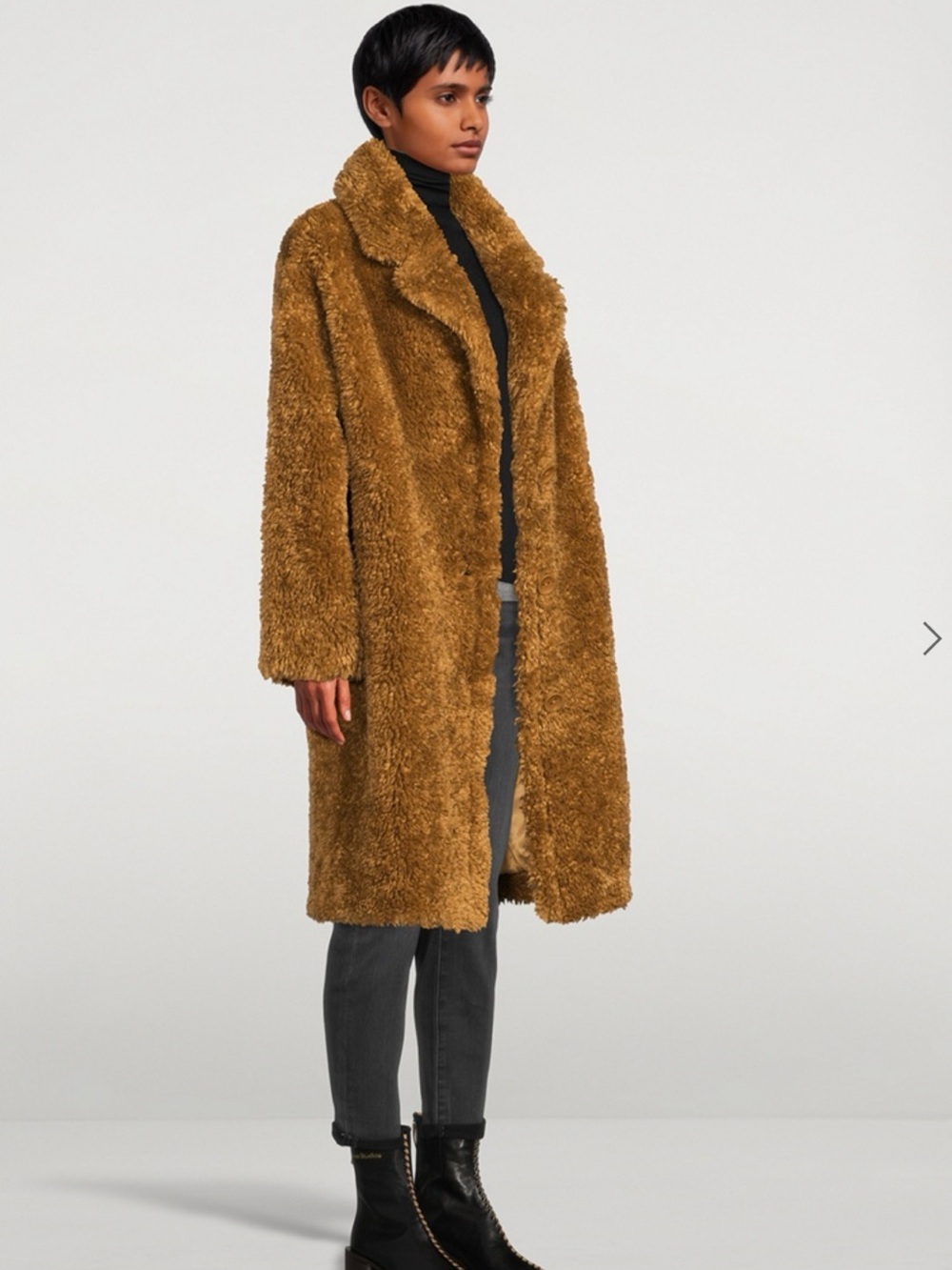 Stand Studio Anika Faux Fur Oversized Coat